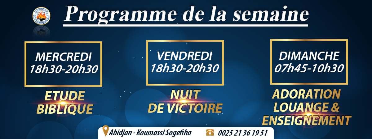 Orateur: Bishop Adebayo Orateur: Bishop Adebayo